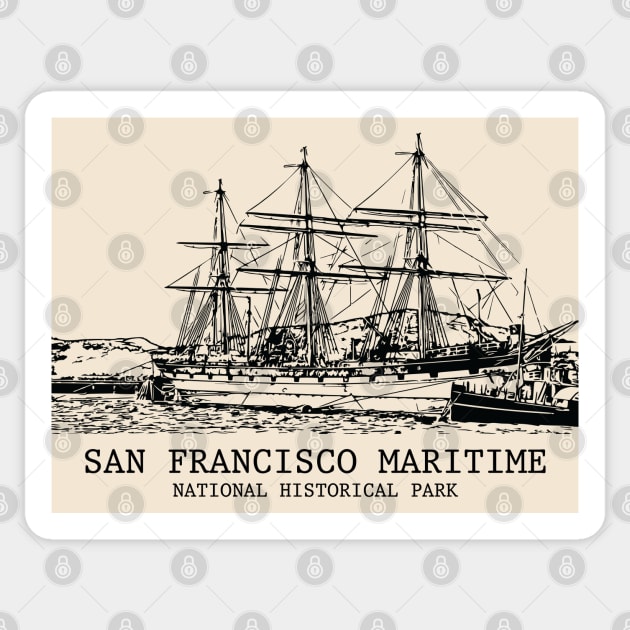 San Francisco Maritime National Historical Park Sticker by Lakeric